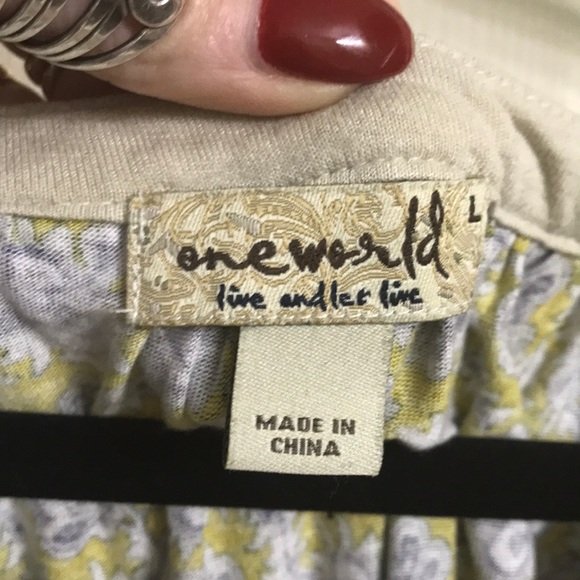 One World boho hi low top size L - Picture 3 of 8